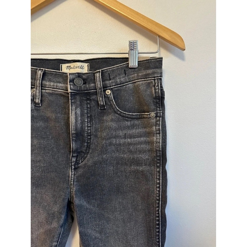 Madewell High Rise Skinny Jeans in Faded Black | Size 26 Petite - Picture 7 of 14